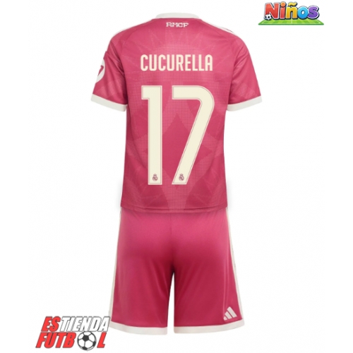 Real Madrid Marc Cucurella #17 Tercera Equipación Niños 2026-27 Manga Corta (+ Pantalones cortos)